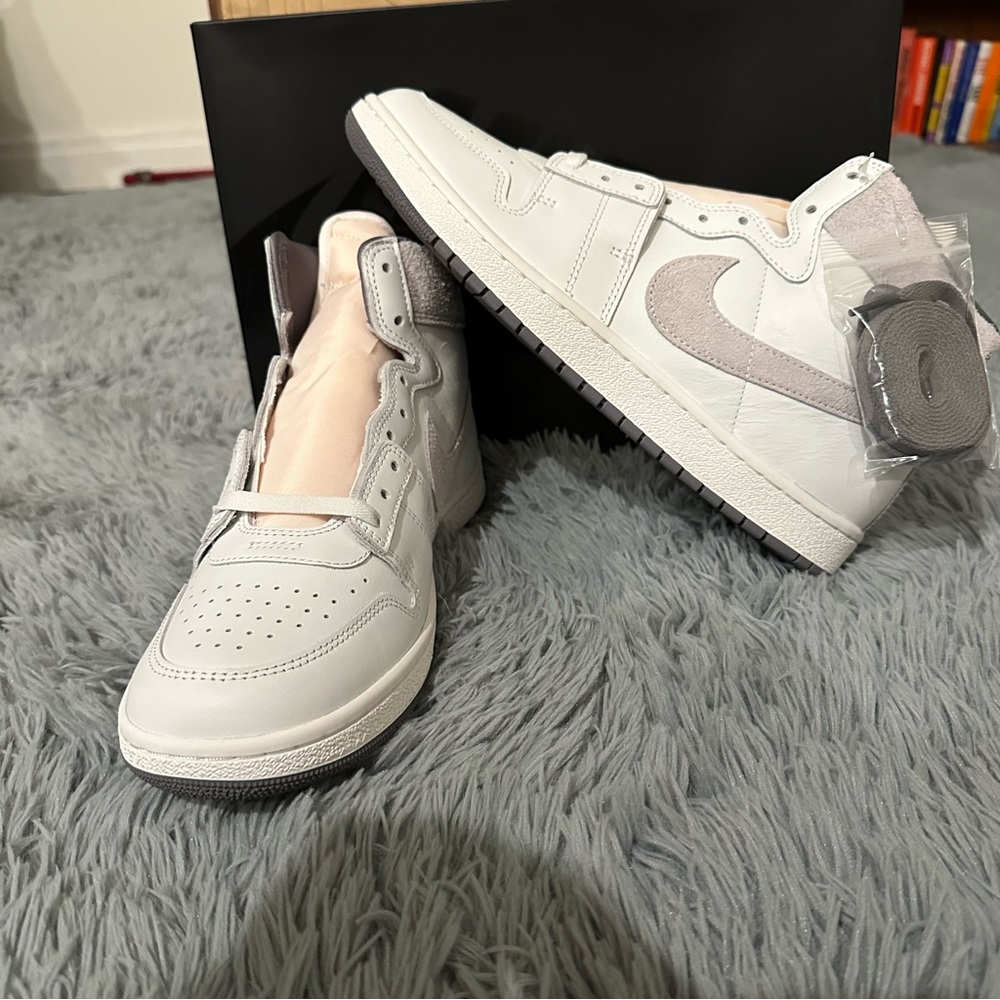 Jordan Air High-Top Sneakers White with Light Pink/Suede Swoosh